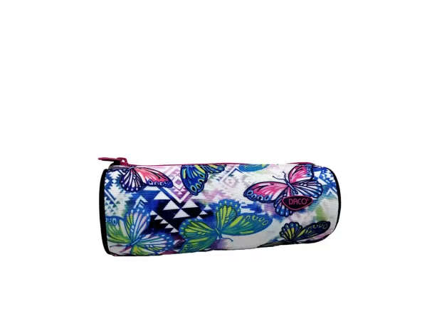Penar fete liceu, 1 fermoar, multicolor imprimeu fluturi PE693-1-IMG-slider