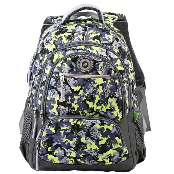 Ghiozdan scoala baieti, gri-army, 46 cm Ecada 61485-1-IMG-slider