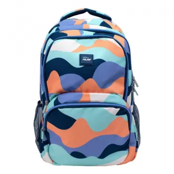 Ghiozdan scoala, imprimeu abstract Fun, 4 fermoare, 46.5 cm Milan-2