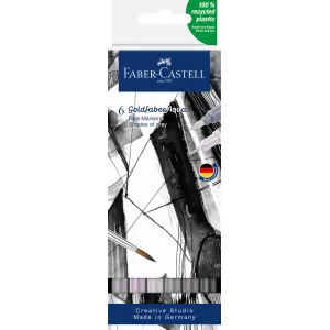 Marker solubil 2 capete set 6 buc tonuri de gri goldfaber Faber-Castell-1-IMG-nav