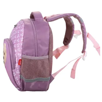 Ghiozdan gradinita fete lila, imprimeu catel, 33 cm Daco GH262-2