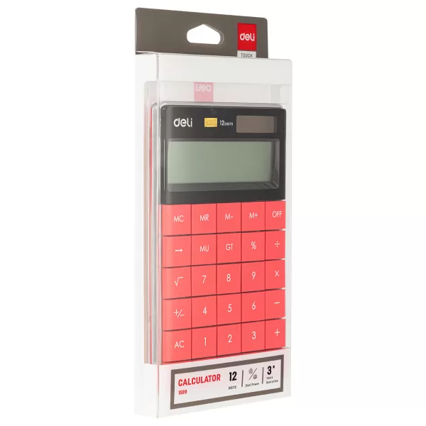 Calculator de birou 12 DG, rosu, Deli 1589R-3-IMG-slider