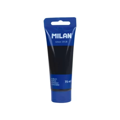 Culori acrilice pictura – negru – 75 ml Milan-img