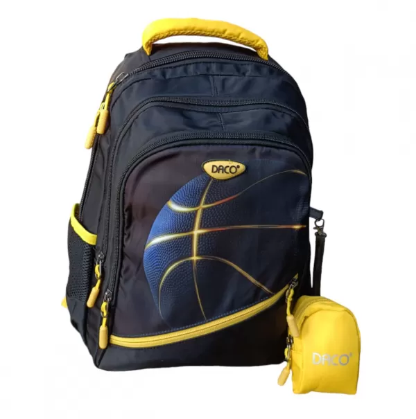 Ghiozdan scolar baieti, imprimeu minge baschet, clasa pregatitoare, 38 cm Daco GH377-2-IMG-slider