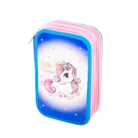 Penar neechipat fete, 3 compartimente, imprimeu ponei Little Princes Daco PE3006-2-IMG-slider-mobile