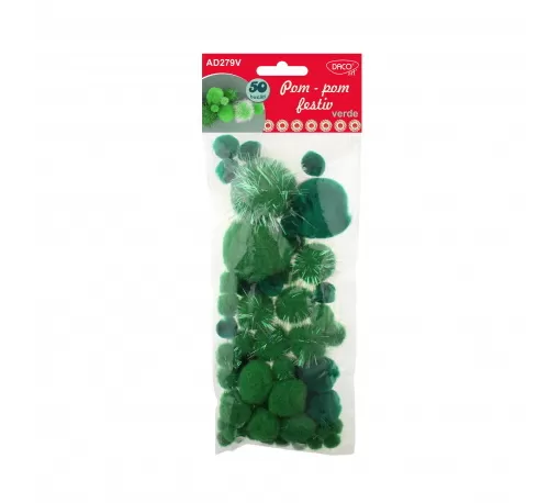 7-Accesorii-craft-~-Pom~pom-Verde-Festiv-DACO-AD279V