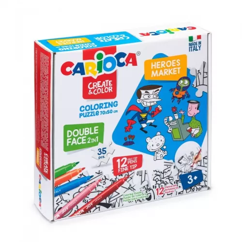 16-Set-Puzzle-+-12-carioci-Heroes-+-Market-CARIOCA