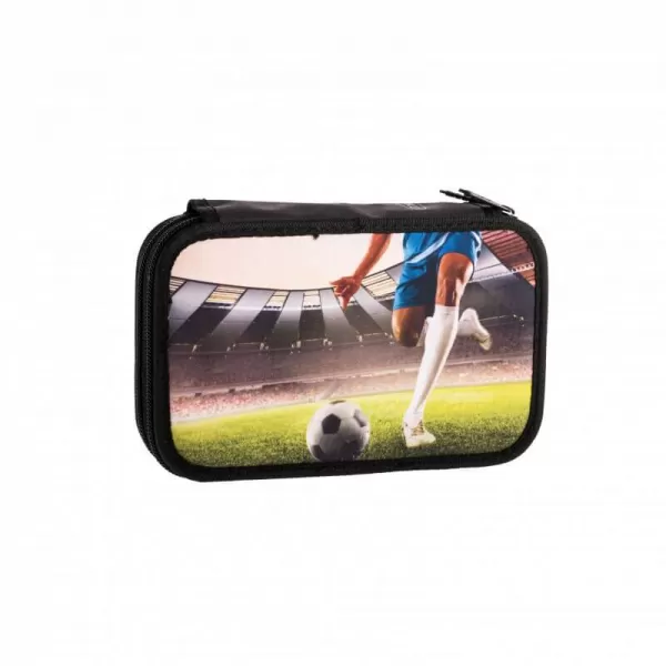 Penar 2 fermoare baieti, neechipat, imprimeu fotbal Daco PE287-2-IMG-slider
