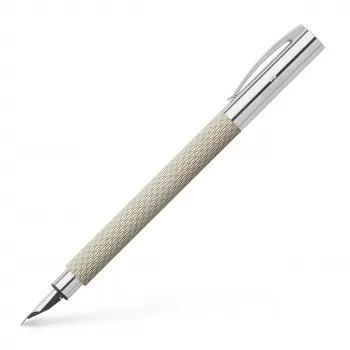 Stilou ambition opart white sand m Faber-Castell-3
