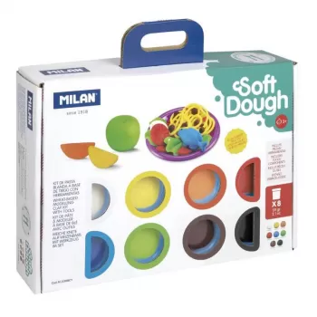 Plastilina 8 culori x 59 gr, plus forme Cooking Time Milan-1