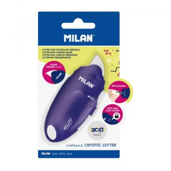 Cutter cu lama ceramica, albastru  Capsule Milan-1