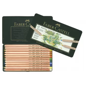 Creioane pastel pitt 12 culori Faber-Castell-2