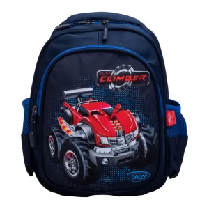 Ghiozdan gradinita, baieti, albastru, imprimeu monster truck, 30 cm Daco GH289-1-IMG-nav