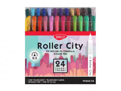 11-Roller-City-~-set-24-culori-Daco-PX268