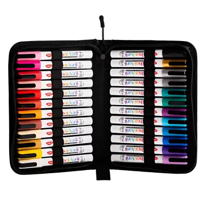 Carioci acrilice 24 culori in mapa tip penar Daco MK503/24-img