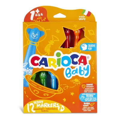 Carioca 12 culori Teddy Markers Baby-img