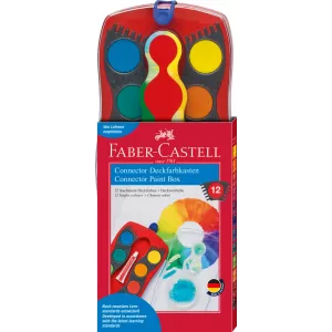 Acuarele 12 culori connector rosu 2022 Faber-Castell-1-IMG-nav