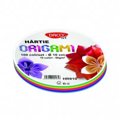 Hârtie origami 10 cm, 100/ set DACO-img