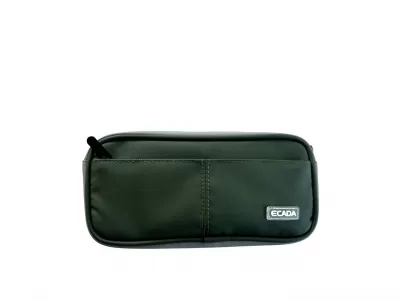 Penar borseta uni verde, 2 fermoare Ecada 786035V-img