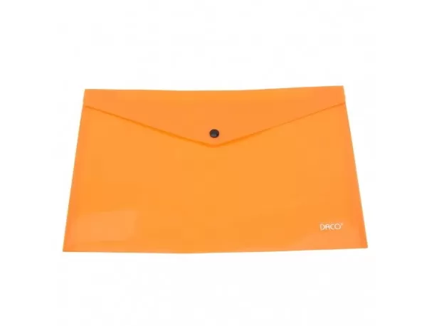 Mapa plastic cu capsa A4, portocalie, Daco MP120P-1-IMG-slider