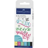 Pitt artist pen set caligrafic 6 buc pastel Faber-Castell-1-IMG-slider-mobile