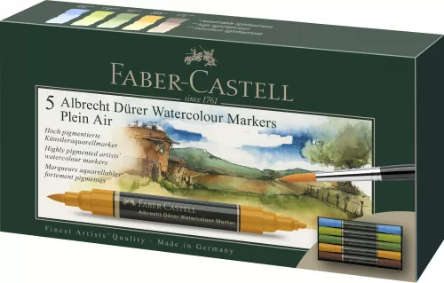 11-Set-5-markere-solubile-peisaj-a.durer-Faber~Castell