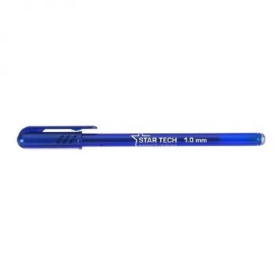 Pix PENSAN Star Tech, v&#226;rf 1 mm, scriere albastr&#259;, corp plastic translucid cu capac-img
