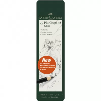 Set 6 buc creion grafit mat pitt Faber-Castell-img