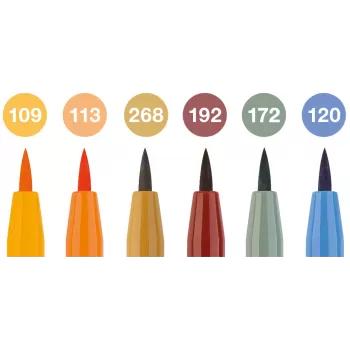 Pitt artist pen set 6 buc culori toamna 2022 Faber-Castell-2