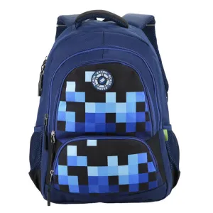 Ghiozdan baiat albastru Pixeli, 46 cm Ecada 61495-1-IMG-nav