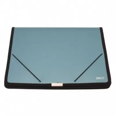 Mapa plastic cu elastic si burduf verde Daco MP270V-img
