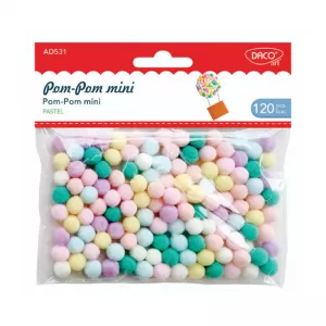 Pom-pom mini, culori pastel Daco AD531-1-IMG-nav