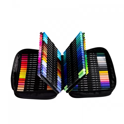 16-Carioci-tip-pensula-+-linere_-set-110-culori-_-in-mapa-tip-penar-~-Pensuliner-Daco-PX5110