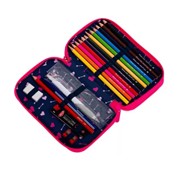 Penar fete echipat cu 2 fermoare, 37 piese, inimioare Daco PE262E-2-IMG-slider