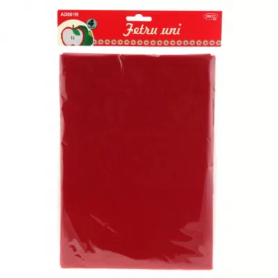 Accesorii craft - AD081R fetru uni set 4 Rosu-img