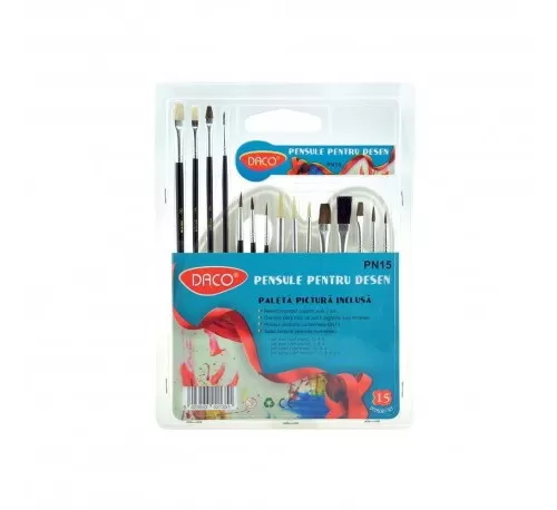 21-Pensule-pictura-set-15-bucati-cu-paleta-acuarela-din-plastic-Daco-PN15